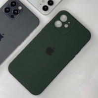 Чехол Silicone Case Full Camera для iPhone 12 Cyprus green